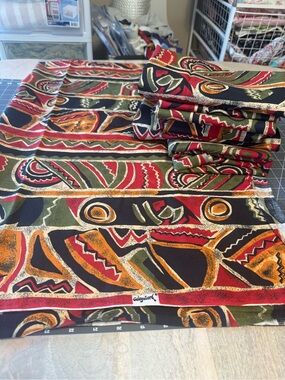 tribal-style geometric print from Galey & Lord.